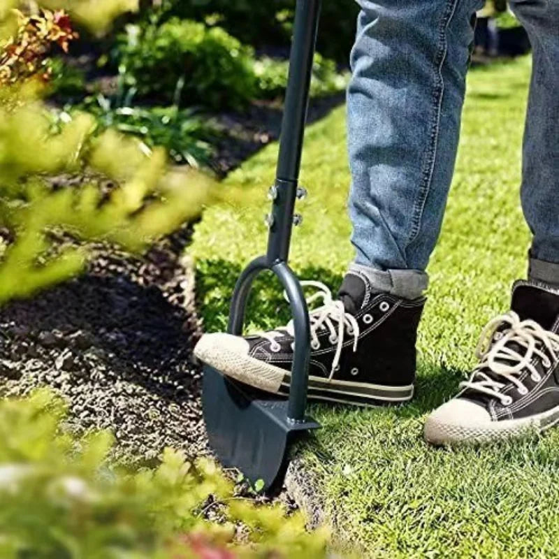 zavevo | EdgeMaster Lawn Edger | Half-Moon Design with Wavy Edge | Manual Tool for Clean Lawn Edges & Beds