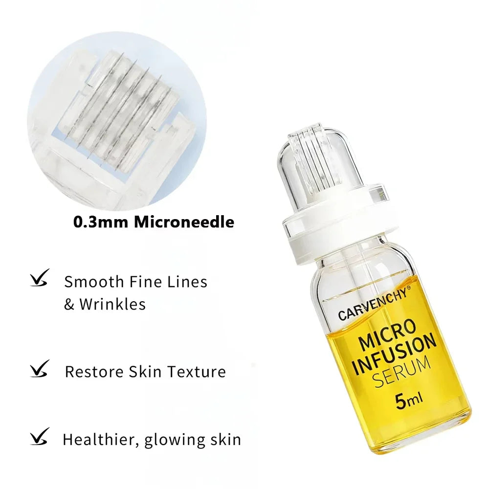 0.3mm Microneedle Skin Booster Serum Kit with Hyaluronic Acid and Collagen – 6 x 5ml