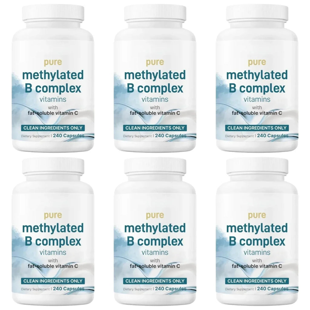 Methylated Vitamin B Complex 240 Capsules with Folate, B12, Thiamin, Inositol, Choline and Vitamin C