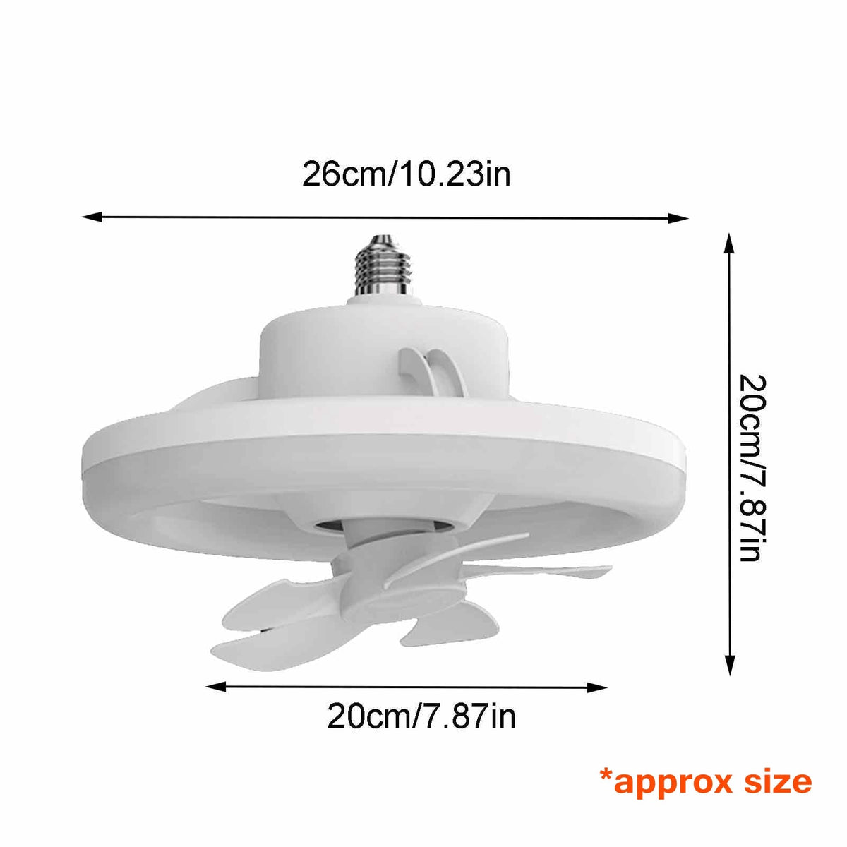 2in1 Radiant Rotating RC Ceiling Fan Lamp | zavevo