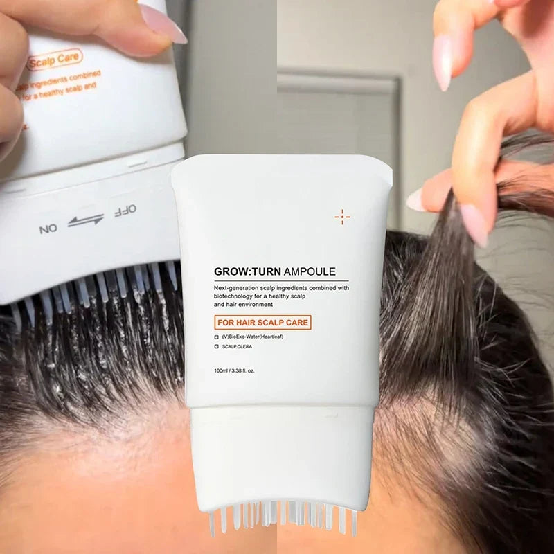 Exosome Scalp Serum 100ml with Built-In Massage Brush – Nourishing Hair and Scalp Care