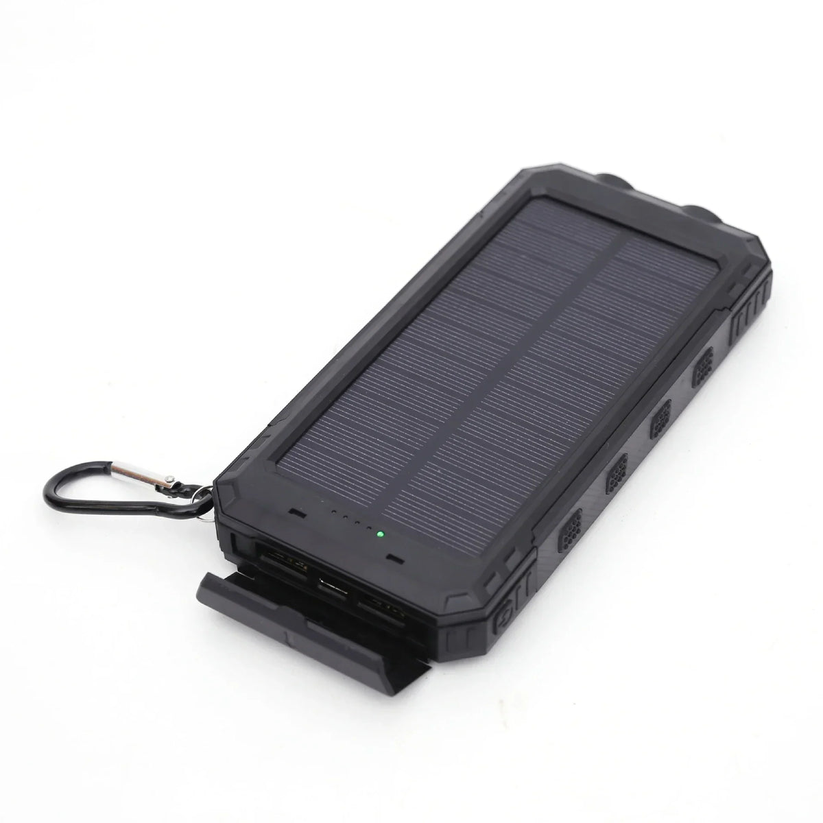 Latest 20000mAh Solar Power Bank Portable Large Capacity Charger Compatible with IOS Android USB output Fast Charging ourdoor