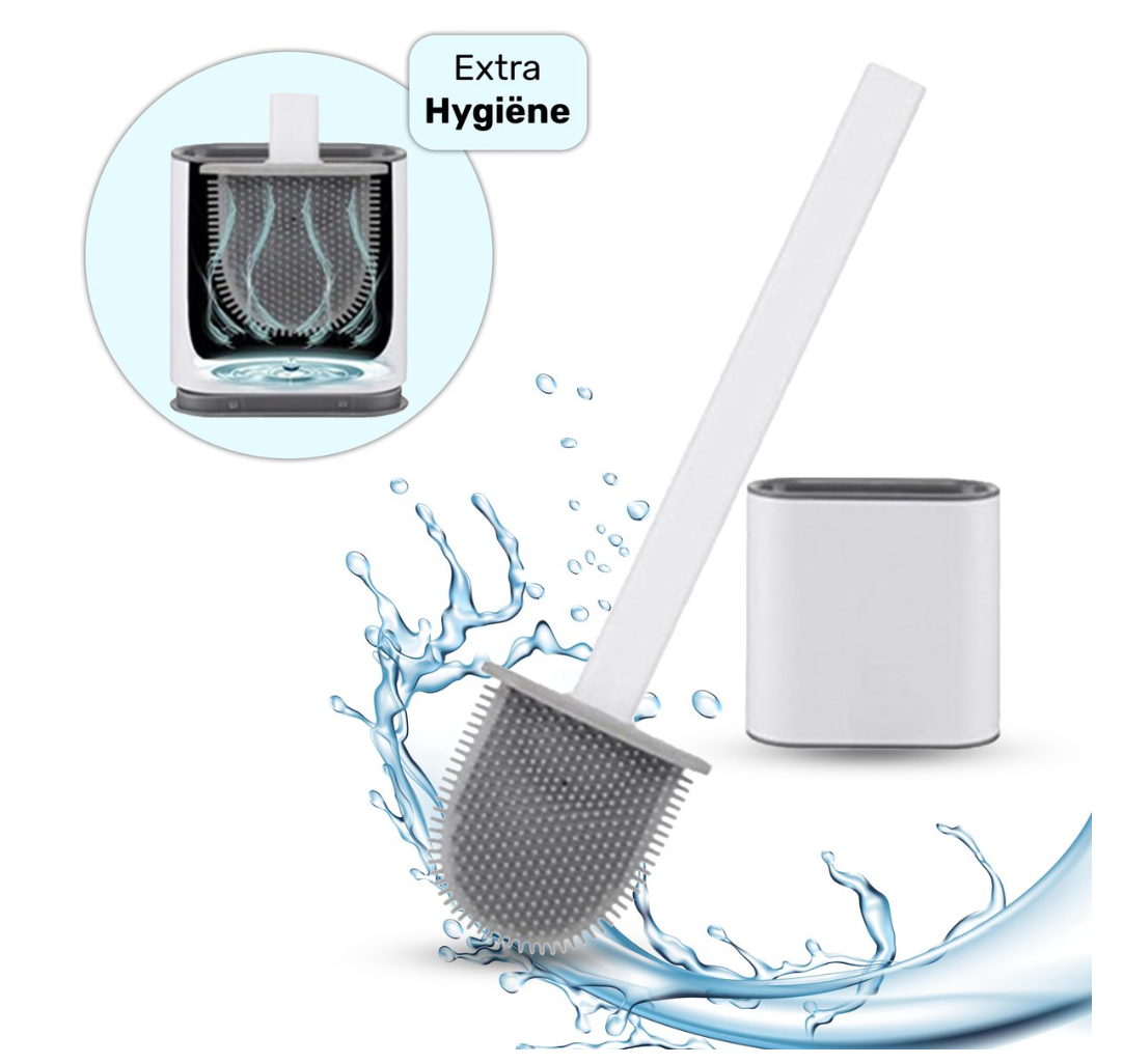 zavevo | FlexiClean Toilet Brush – Hygienic Silicone Design for Easy Cleaning