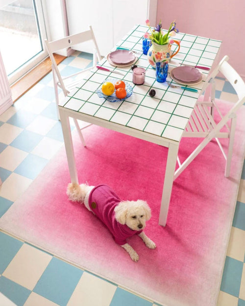 Pink Gradient Rug | zavevo