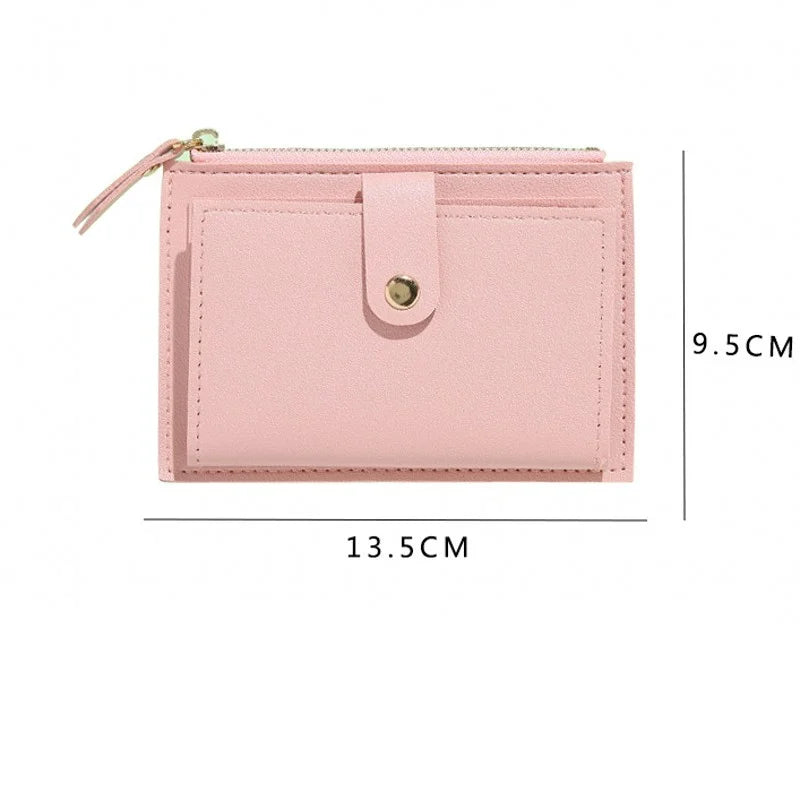 Pink Slim Card Holder Wallet