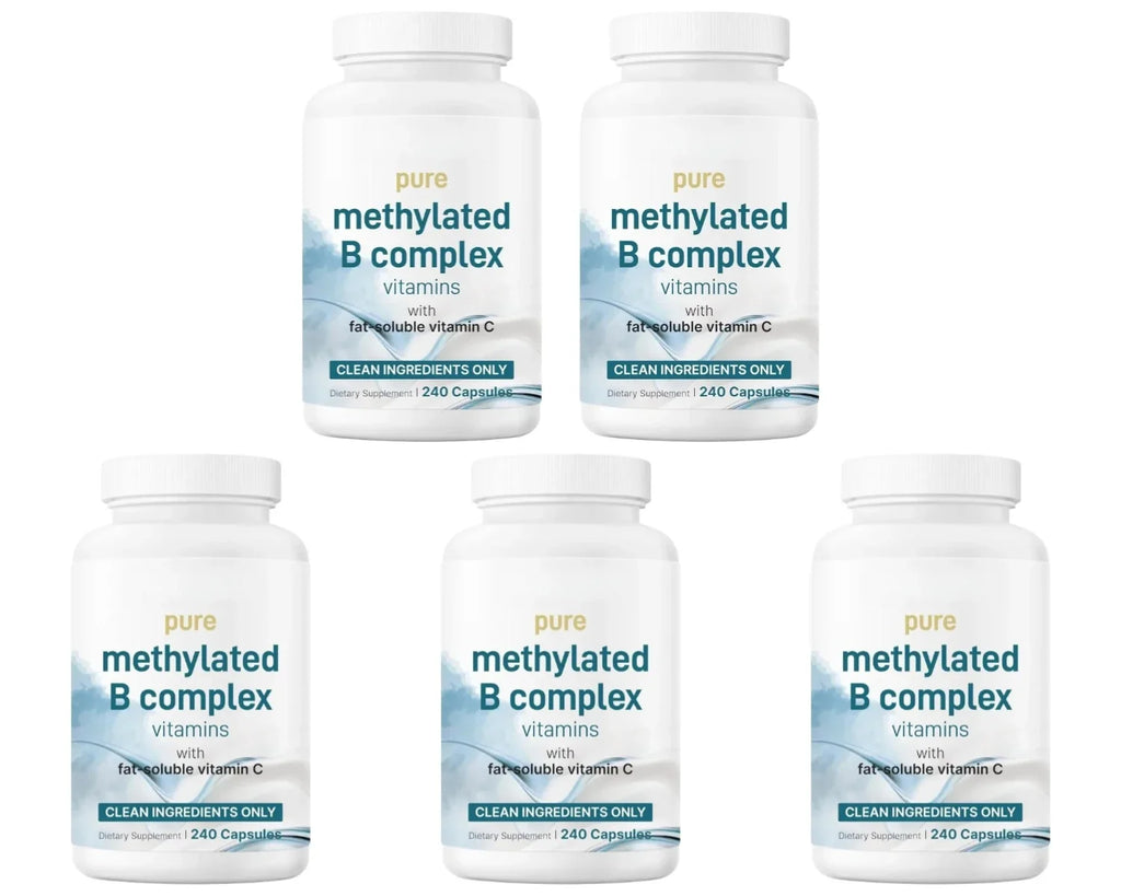 Methylated Vitamin B Complex 240 Capsules with Folate, B12, Thiamin, Inositol, Choline and Vitamin C