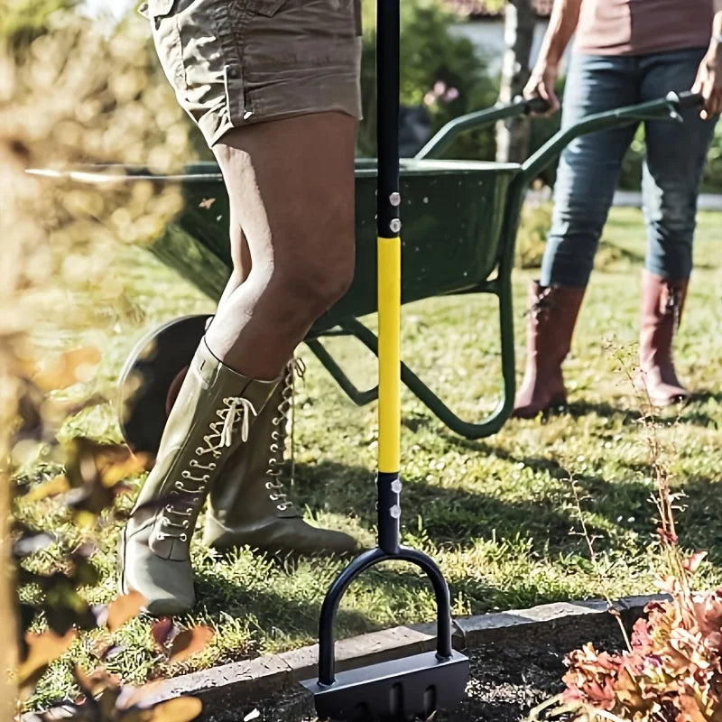 zavevo | EdgeMaster Lawn Edger | Half-Moon Design with Wavy Edge | Manual Tool for Clean Lawn Edges & Beds