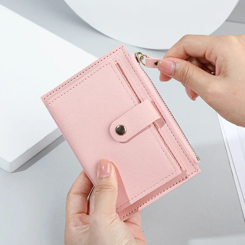 Pink Slim Card Holder Wallet