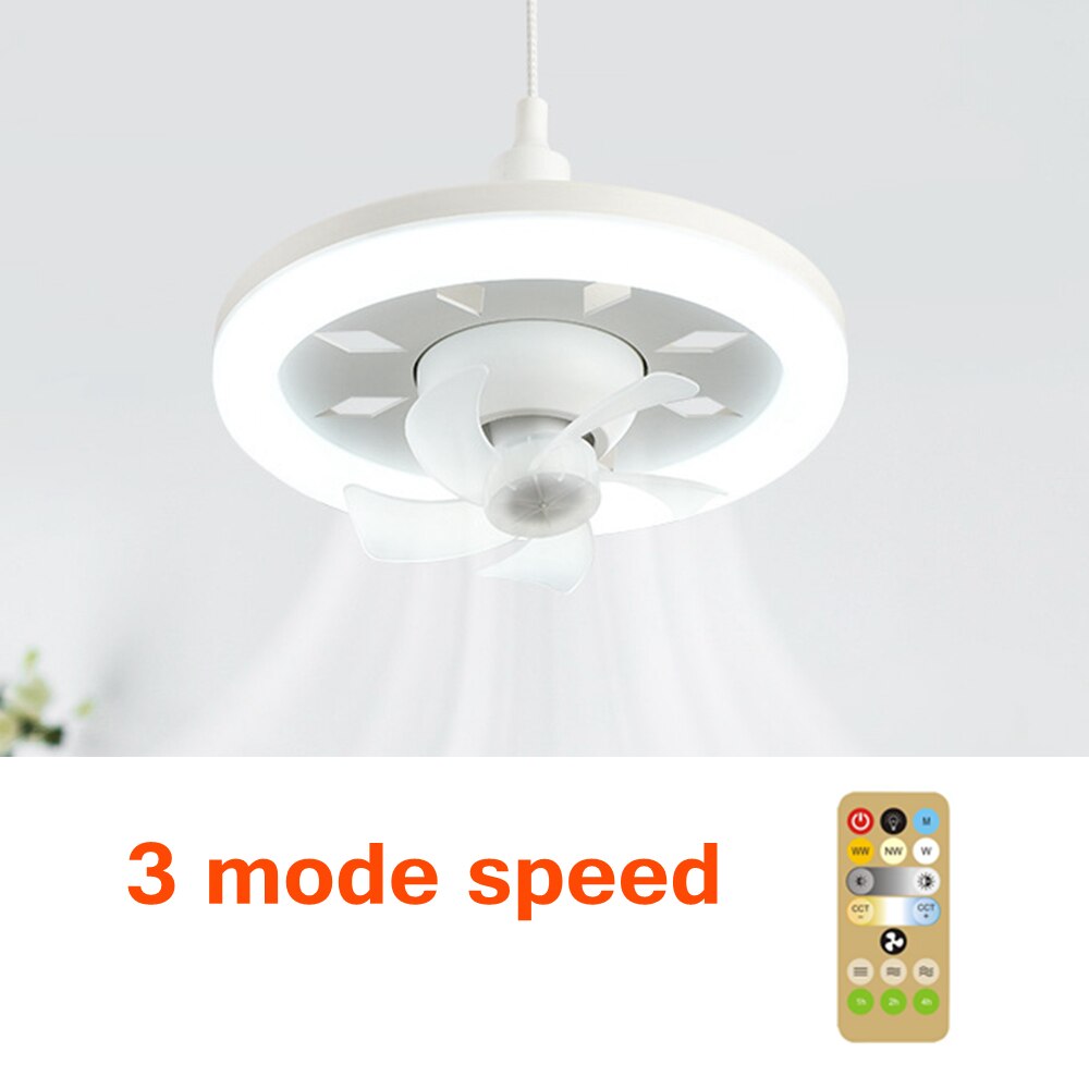 2in1 Radiant Rotating RC Ceiling Fan Lamp | zavevo
