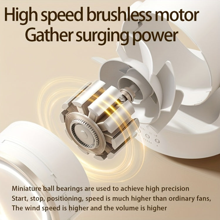 3 In 1 Multifunctional Desktop Fan with LED Light Cosmetic Mirror Rechargeable Oscillating | zavevo