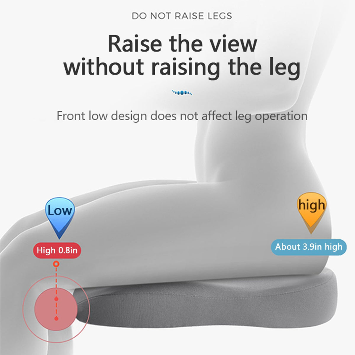 Adult Car Booster Seat – Ergonomic Cushion for Improved Visibility and Comfort | zavevo
