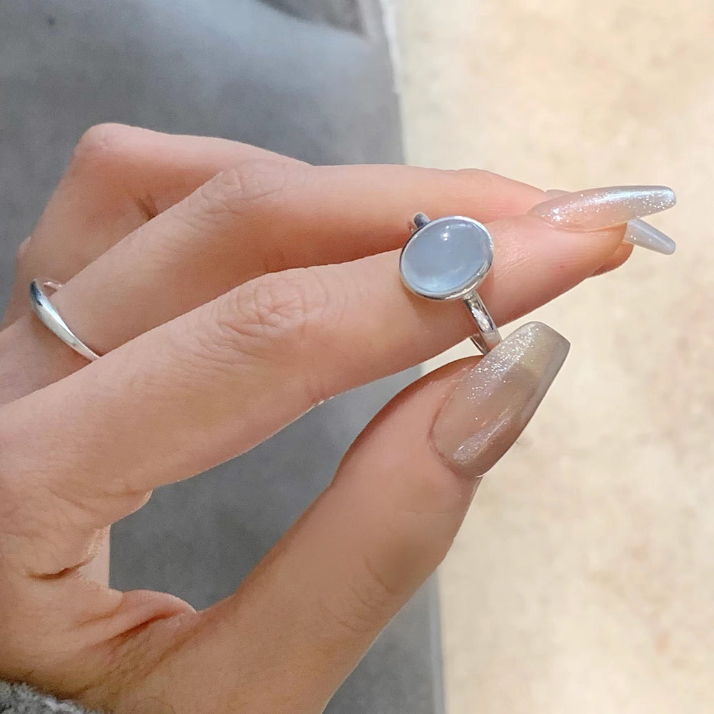Aquamarine Sterling Silver Ring