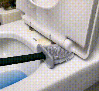 zavevo | FlexiClean Toilet Brush – Hygienic Silicone Design for Easy Cleaning