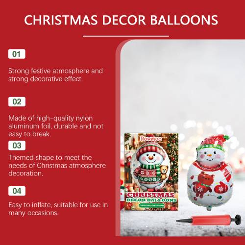 Christmas Snowman Standing Balloon