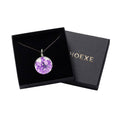 Amethyst Spiral Pendant Necklace