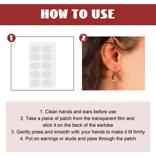 Invisible Earlobe Support Patches