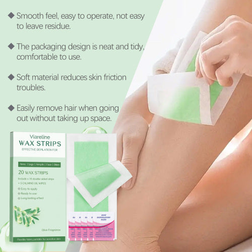 Face & Body Wax Strips with Post-Wax Wipes