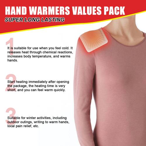 Self-Heating Hand Warmers, 20 Pieces