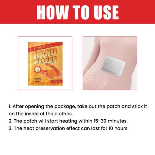 Self-Heating Warming Patches, 10 Packs