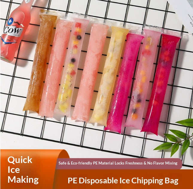 Reusable Freezer Pop Bags, Self-Sealing Food-Grade Ice Pop Molds