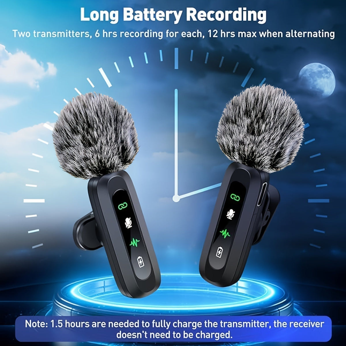 zavevo | SoundSnap Wireless Clip Microphone – USB-C Microphone for Smartphone and Tablet