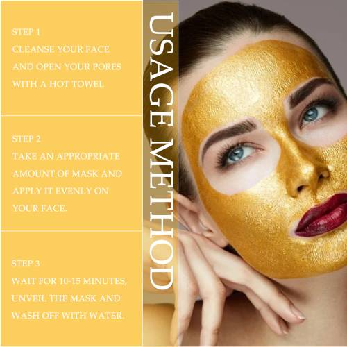 24K Gold Peel-Off Face Mask for Blackheads