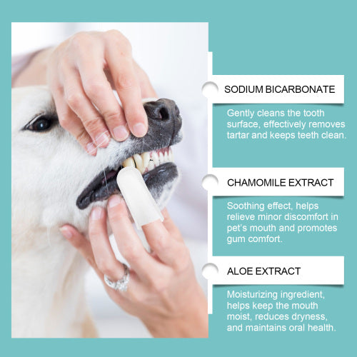 Pet Tooth Cleaning Finger Wipes