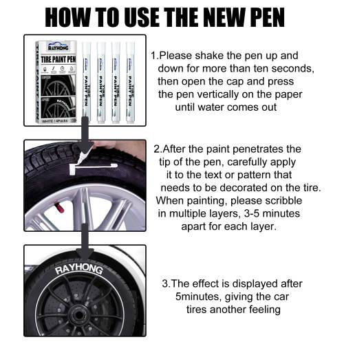 Tire Lettering Paint Pen