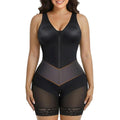 Seamless V-Neck Shapewear Bodysuit for Women – Tummy Control Body Shaper with Built-In Chest Pads