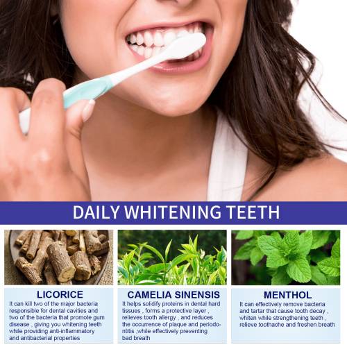 Whitening Mousse Toothpaste with Green Tea