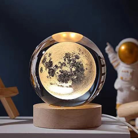 3D Crystal Ball Night Lamp zavevo