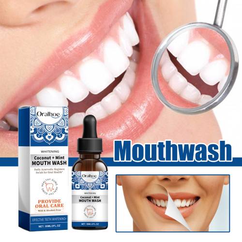 Coconut Mint Mouthwash with Tea Tree & Clove