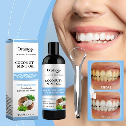 Coconut Mint Oil Pulling Mouthwash