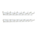 Adhesive Spice Rack Clips with Cabinet Door Storage Strips Set of 4 Gripper