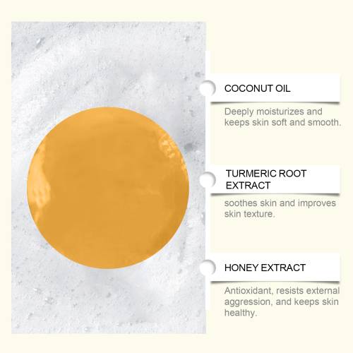 Honey Turmeric Face Soap, Gentle Daily Cleansing Bar