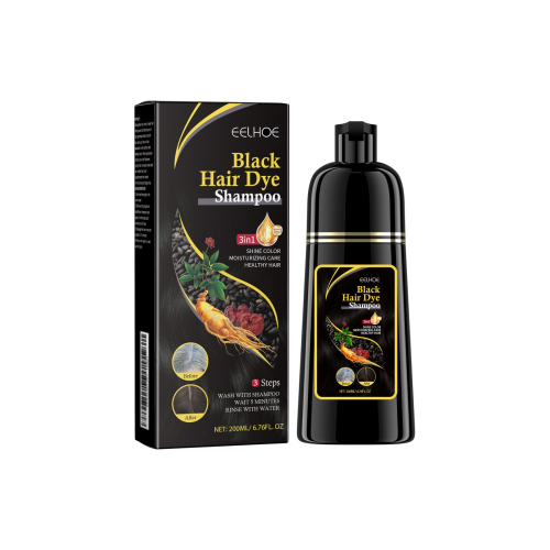 Black Herbal Color Shampoo with Ginseng & Reishi