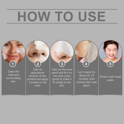 Blackhead Nose Mask Set with Salicylic Acid & Tea Tree