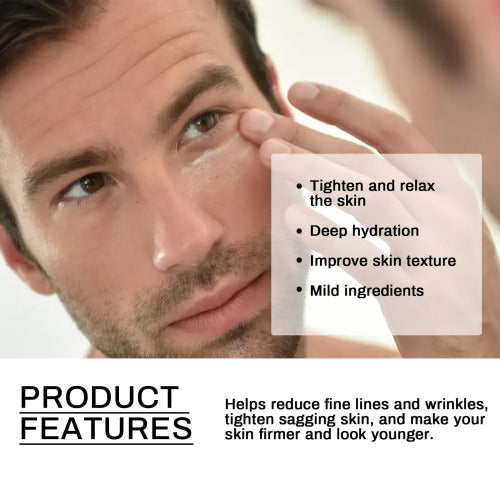 Men's Tallow Collagen Face Cream, Hydrating & Firming