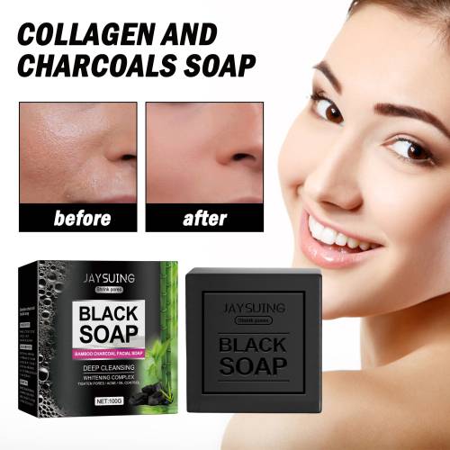 Bamboo Charcoal Face Soap with Kaolin, Oil-Control Cleanser