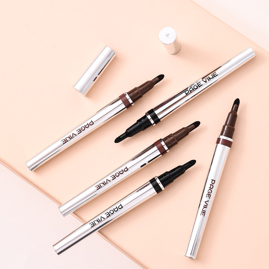 Waterproof Quick-Dry Liquid Eyeliner Pen, Long-Lasting, Black or Brown