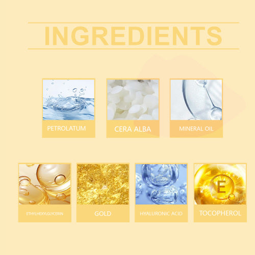 Gold Foil Color-Changing Lip Balm, Moisturizing