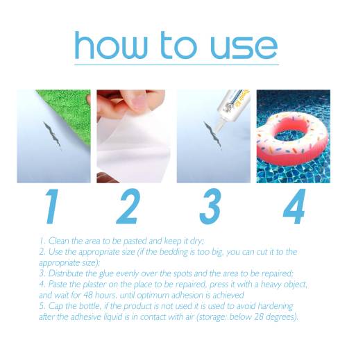 Inflatable Repair Kit, Clear Adhesive