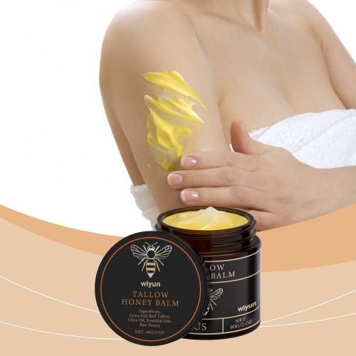 Beef Tallow Honey Moisturizing Cream, Non-Sticky