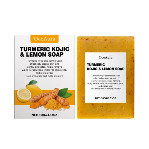 Lemon Turmeric Kojic Acid Soap for Face & Body