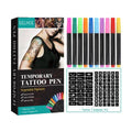 Temporary Tattoo Pen Set with Stencils