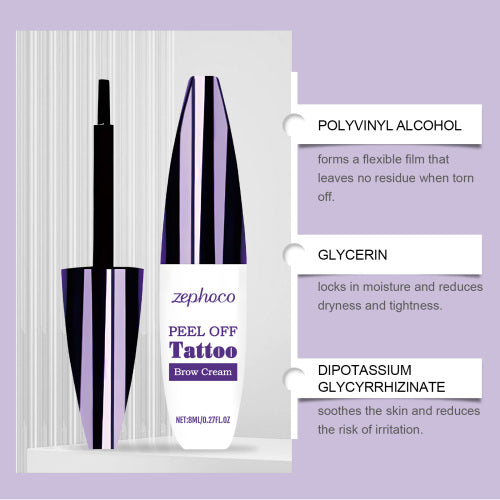 Peel-Off Brow Tint Pen, Black