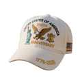 Baseball Cap Patriotic Hat Embroidered American Flag Curved Brim Structured