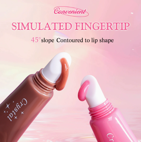 Peptide Lip Glaze Serum, Hydrating Non-Sticky High-Shine Tinted Lip Gloss