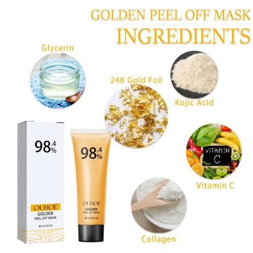 24K Gold Peel-Off Face Mask for Blackheads