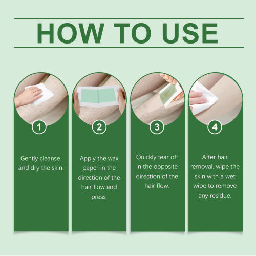 Face & Body Wax Strips with Post-Wax Wipes